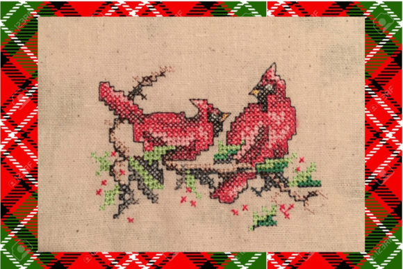 Christmas Cardinal Cross Stitch