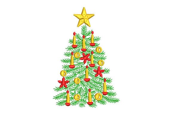 Christmas Tree with Candle Star