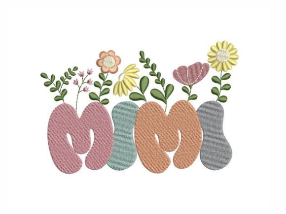 Mimi Flower Embroidery Design