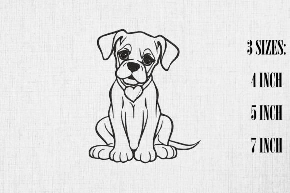 Valentine Cute Boxer Dog